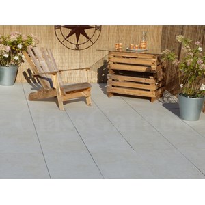 Terrasse beton ivoire 30 m² - 60 dalles