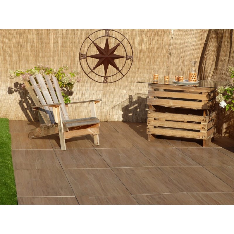 Classgarden - Terrasse roble 12 m² - 24 dalles