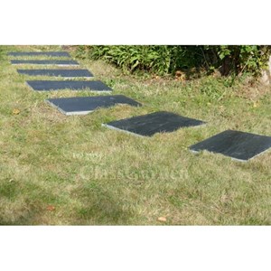 Pas japonais ardoise rect 100x50 - pack 16