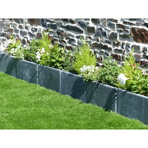 Bordure ardoise patinée 50 cm - pack 10 pièces - 5 mètres