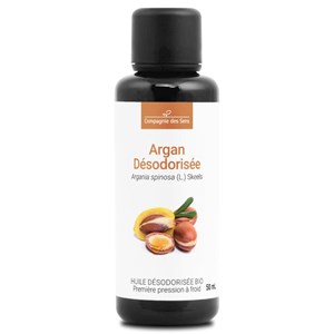 Huile de argan désodorisée du maroc bio - 50ml - fraîcheur garantie oxycert® - v