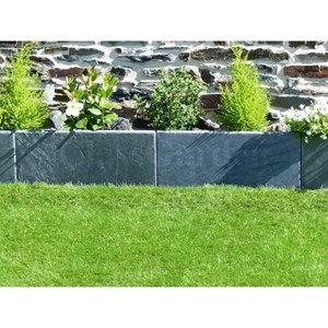 Bordure ardoise patinée 50 cm - pack 20 pièces - 10 mètres