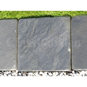 Bordure ardoise patinée 25 cm - pack 8 pièces - 2 mètres