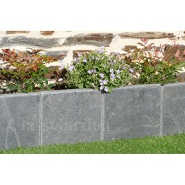 Bordure ardoise patinée 15 cm - pack 60 pièces - 9 mètres