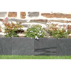 Bordure ardoise patinée 15 cm - pack 60 pièces - 9 mètres