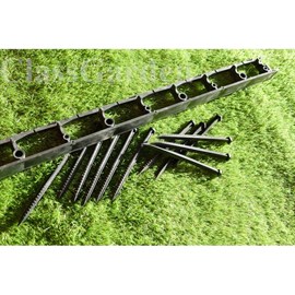 Bordure de jardin flexible avec piquets - 10 mètres