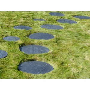 Pas japonais ardoise rond 60 cm - pack de 18 pièces