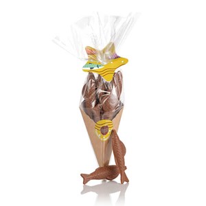 Cornet de sardines en chocolat au lait