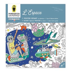 Poster geant - coloriage - l'espace
