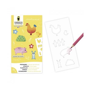 Pochoirs ferme - farm stencils