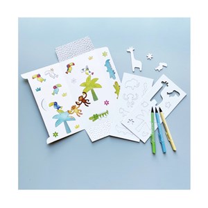 Pochoirs jungle - jungle stencils