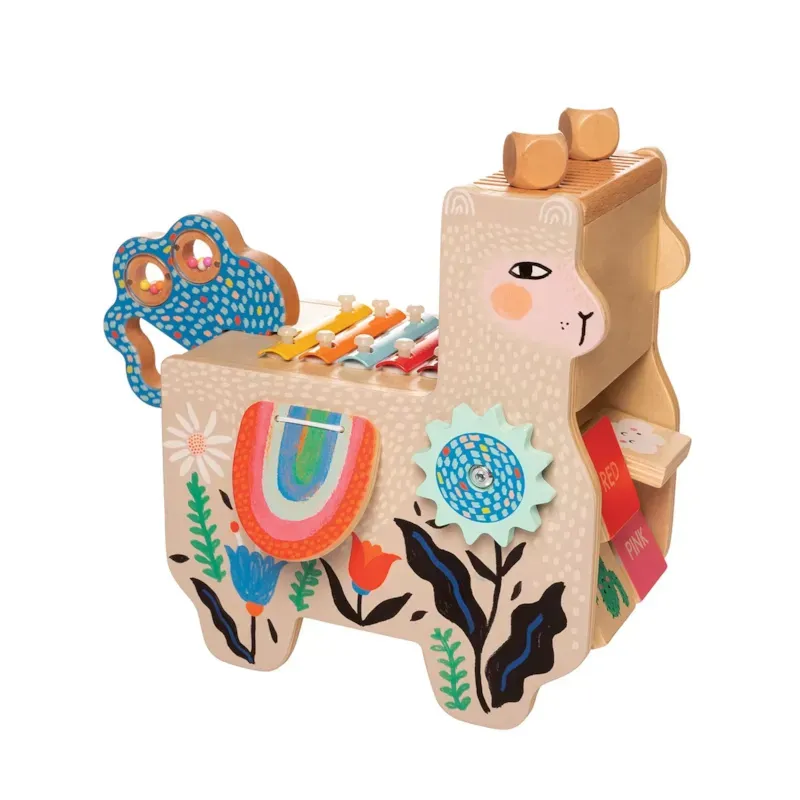 Lili lama musical en bois (Manhattan Toy) - Image 1