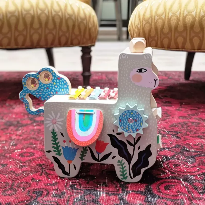 Lili lama musical en bois (Manhattan Toy) - Image 3