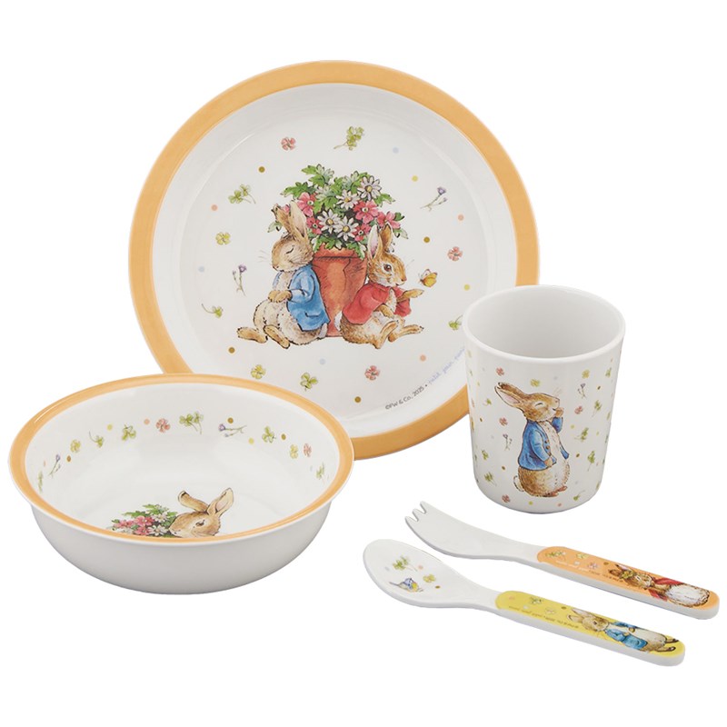 Coffret cadeau 5 pièces pierre lapin abricot