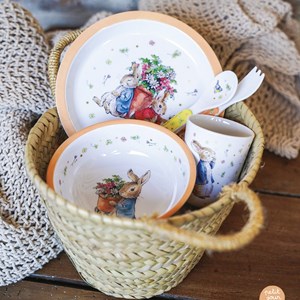 Coffret cadeau 5 pièces pierre lapin abricot