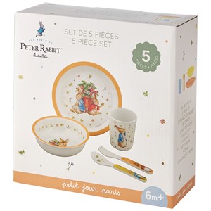 Coffret cadeau 5 pièces pierre lapin abricot