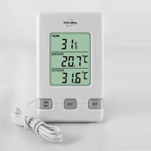 Thermomètre hygromètre électronique in-o