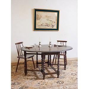 Table à manger pliante en acajou n°630