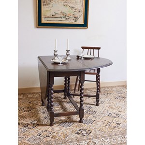 Table à manger pliante en acajou n°630