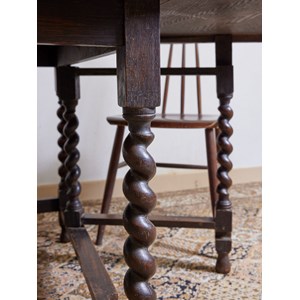 Table à manger pliante en acajou n°630