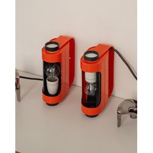 Paire d'appliques en métal bicolore n°194