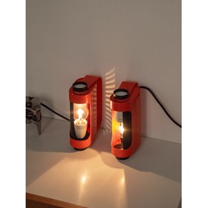 Paire d'appliques en métal bicolore n°194