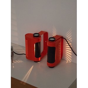 Paire d'appliques en métal bicolore n°194