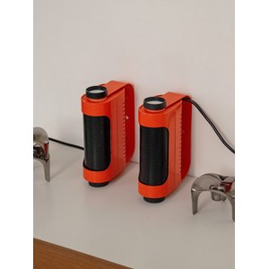 Paire d'appliques en métal bicolore n°194