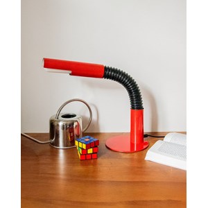 Lampe targetti sankey en métal rouge n°789