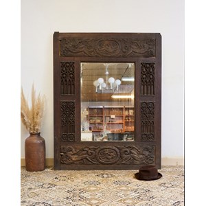 Grand miroir piqué gothique n°1022