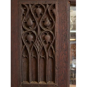 Grand miroir piqué gothique n°1022