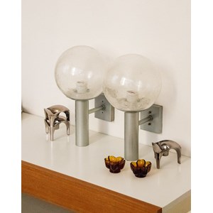 Paire d'appliques en verre soufflé n°192