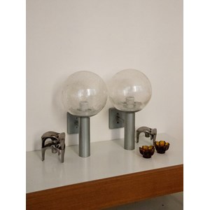 Paire d'appliques en verre soufflé n°192