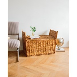 Grand panier de rangement en osier n°836