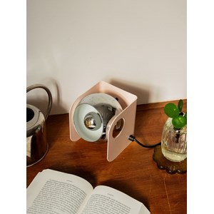 Lampe eye-ball en métal rose n°786