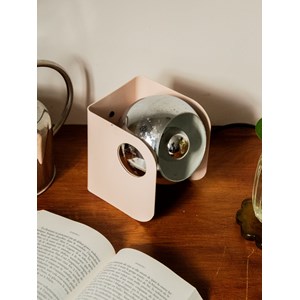 Lampe eye-ball en métal rose n°786