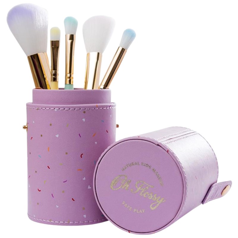 Coffret de 5 pinceaux de maquillage arc-en-ciel