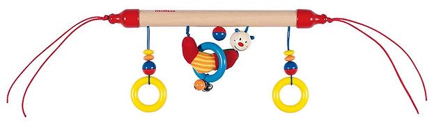 Barre d’activités bébé en bois