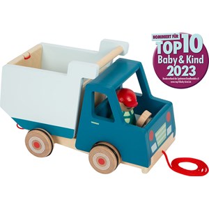Camion à benne en bois à tirer dès 18 mois
