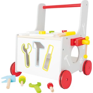 Chariot de marche en bois multifonction