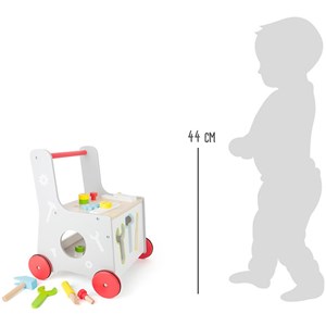 Chariot de marche en bois multifonction