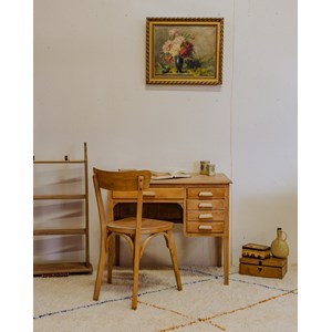 Ensemble de bureau et chaise pour enfant en bois n°17