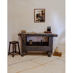 Fernand, l'établi en bois noir n°255