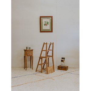 Chaise escabeau en bois n°1029