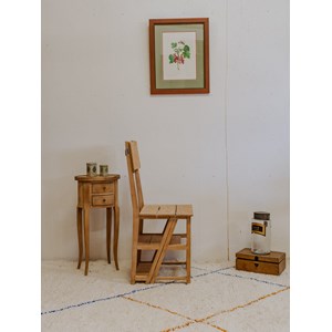 Chaise escabeau en bois n°1029