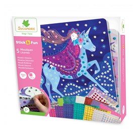 Stick'n fun grandes mosaiques licornes