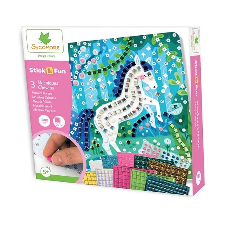 Stick n fun pm mosaiques chevaux
