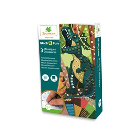 Stick n fun mini mosaiques dinosaures