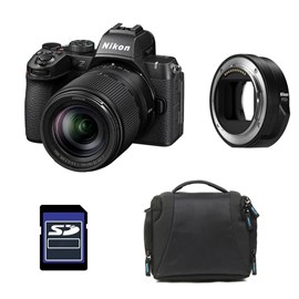 Nikon z50 ii + z 18-140 + sac + carte sd 8 go + bague ftz ii