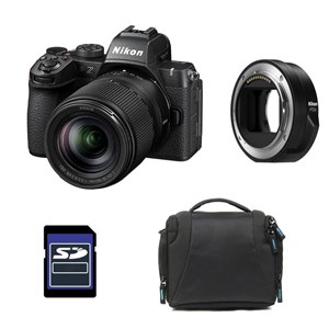 Nikon z50 ii + z 18-140 + sac + carte sd 8 go + bague ftz ii